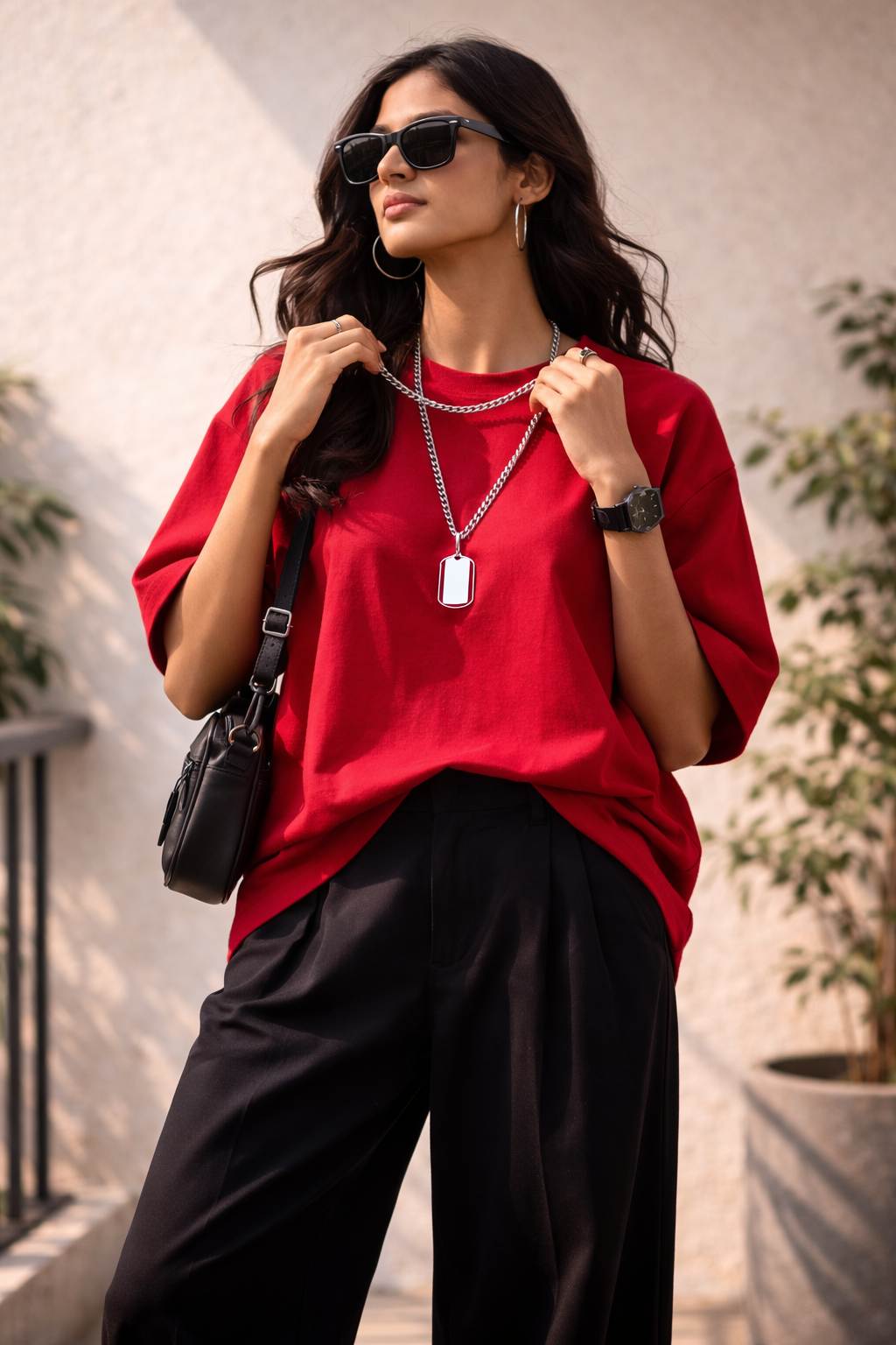 The Bare Red | Oversized Tee